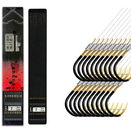 FOLANDO 10 pieces carp fishing hair rigs set, curved carp hook, barbed hook, carp hook, handmade carp rigs, fishing accessories #10