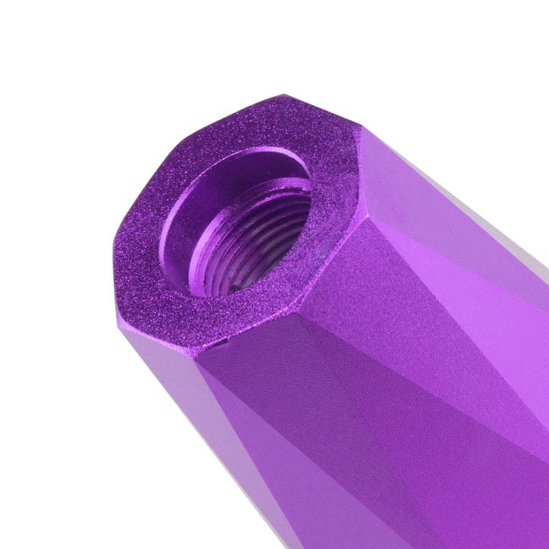 EZAUTO WRAP Universal Purple Diamond Shifter Chrome Aluminum Automatic Shift