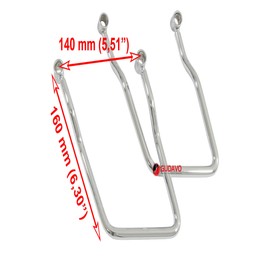 GUDAVO Luggage Bracket Saddlebag Pannier Support Bars Compatible with Honda Shadow Spirit VT750 DC Yamaha Wild Star (Road Star) XV 1700 Warrior