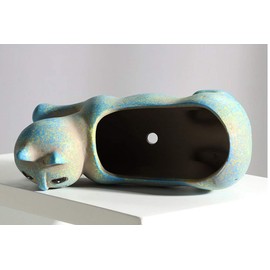 Mathew O Retro Ceramic Cat Shape Succulent Plant Pot Flower Pot Cat Planter