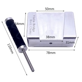 TUOREN Violin Making Tools Steel Bridge Holder Clamp Fret Nut Saddle Slot Purfling Knife Cutting Slot Groove 12Pack