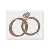 Wedding Rings Stencil Template for Walls and Crafts - Reusable