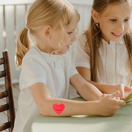 Sosoport 20pcs Heart Shaped Hemostatic Bandage Patches for Care Easy to Use Breathable Pe Material Safe for All Ages for Outdoor Emergencies