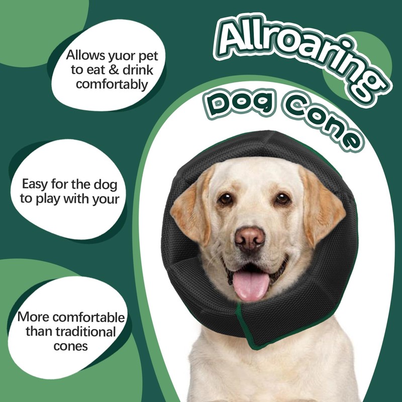 Dog Cone Collar Soft Cone for Medium Dogs After Surgery