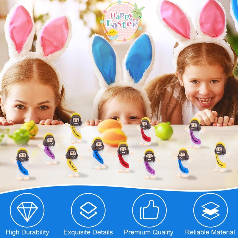 Mini Jesus Figures 50pcs Little Tiny Jesus Figurines in Bulk