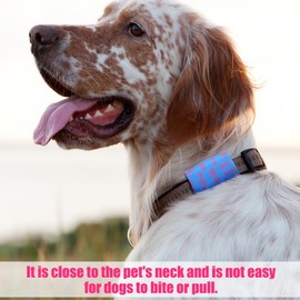 Clysee 6 Pcs Dog Tag Silencer for Pet Collar Pet Tag Silencer Dog Tag Holder Dog Tag Cover Pet Quiet ID Tag Bag Holder Protector for Dogs Cats Pets