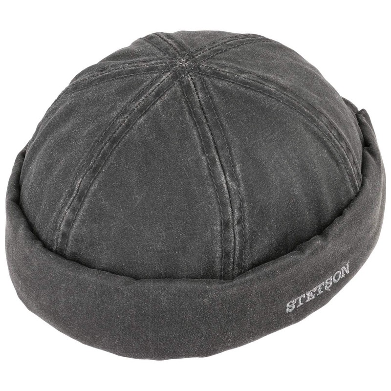 Stetson Old Cotton Docker Hat L (58-59 cm) - Black