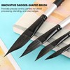 4 Pcs Dagger Tip Artist Paint Brushes, Watercolour Painting Tool