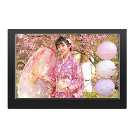 YOUYU Digital Photo Frame 10 Inch Digital Photo Frame with Remote Control, Plug and Play 1280*800 High Definition IPS Panel with Auto Play Photo/Video/Calendar/Clock, Electric Frame Support USB and SD