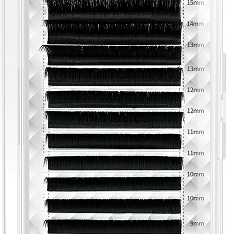Auto Fan False Eyelashes Women Professional Salon Black Volume False