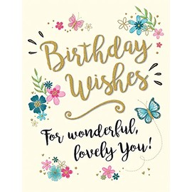 Modern Birthday Card Birthday - 8 x 6 inches - Piccadilly Greetings