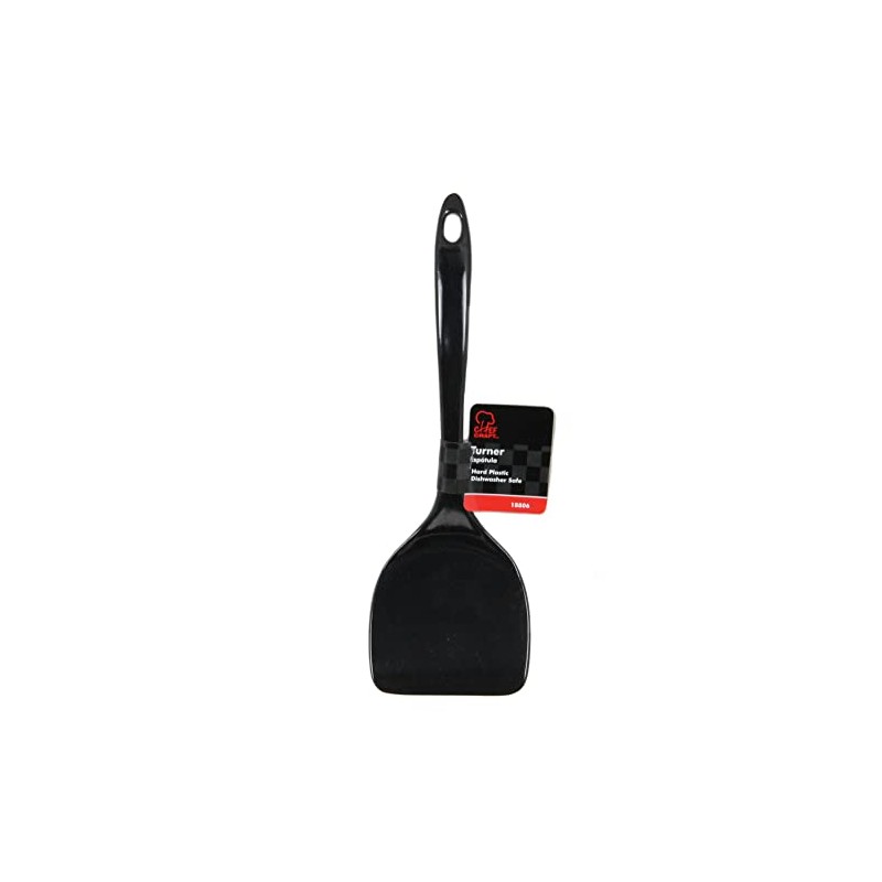 Chef Craft Basic Melamine Jumbo Turner/Spatula, 11.75 inch, Black