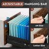 DEVAISE 3 Drawer Wood Mobile File Cabinet, Rolling Filing Cabinet