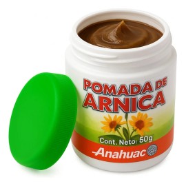 Anáhuac Pomada Árnica, Alcanfor y Guayacol, Alivio Rápido a Golpes y Dolores, 50 g