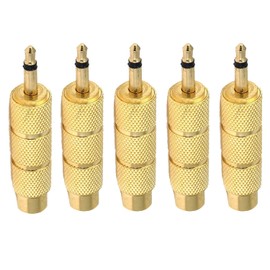 ChromaCast 1/4-Inch (Female) Stereo Plug to 3.5mm (Male) Stereo Jack Adapter (5 Pack)