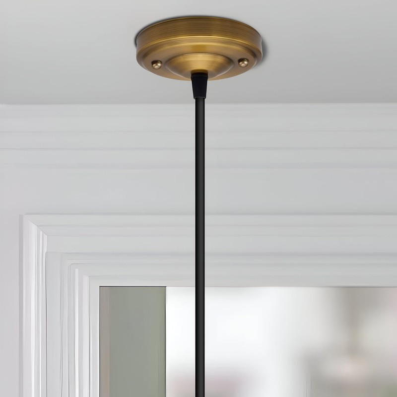 108mm Yellow Brass Ceiling Rose for Pendant Light