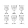 TarHong Simple Stacking Wine Goblet, Clear, 8.6 oz, Premium Plastic,