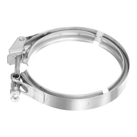 sourcing map 5" V Band Clamp 304 Stainless Steel for Exhaust Systems Downpipe Exchange Exhaust Accessories, Adjustment Range 127mm / 5inch