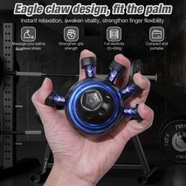 CLIUNT Finger Grip Strengthener, Finger Exerciser & Hand Grip Strengthener, Finger Grip Strength Trainer,Finger Exerciser Hand Gripper Strengthener For Hand Strengthening Devices