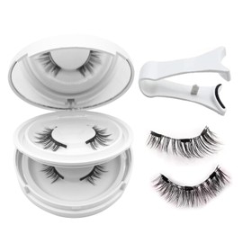 Elara Craft Magnetic Eyelashes with Applicator,Reusable Magnetic Eyelashes Natural Look,Easy to Wear and Remove Soft Lashes kit No Glue Needed for Women(Natural+Fuller)