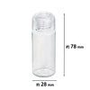 Kai Corporation Makeup Bottle, Clear Cap, 1.0 fl oz (30