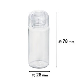 Kai Corporation Makeup Bottle, Clear Cap, 1.0 fl oz (30 ml), Bottle, Removable, Transparent Container, Travel, YOU TIME (For Use with Lotion, Milky Lotion, etc.), 1 Piece