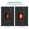 FIRMERST 1875W Outdoor Extension Cord with Switch Waterproof Black 3