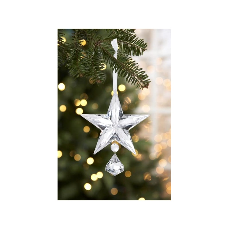 Once Upon A Star Clear Holiday Christmas Ornament ~ Double