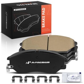 A-Premium Front Ceramic Disc Brake Pads Set Compatible with Kia and Hyundai Models - Amanti 2004-2006, XG350 2003-2005, 4 Pcs