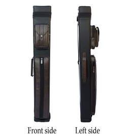 Champion Instroke Leatherette Cue Cases 4x6 Holds 4 Butts and 6 shafts Pool cue (I-62605BL Black and Brown)