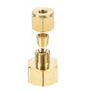 sourcing map Compression Pipe Fitting G1/2 Female Thread x 6