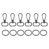 uxcell 36 Set Swivel Clasp Hooks, 0.79 Inch D Ring