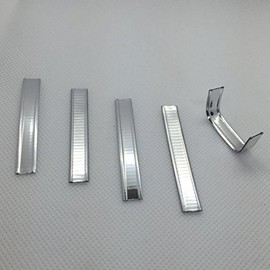 Weststone 2" x 1/4" 50Pcs Double Wire Silver Metallic Twist Ties Wire Clamps for Cello Candy Bags Party