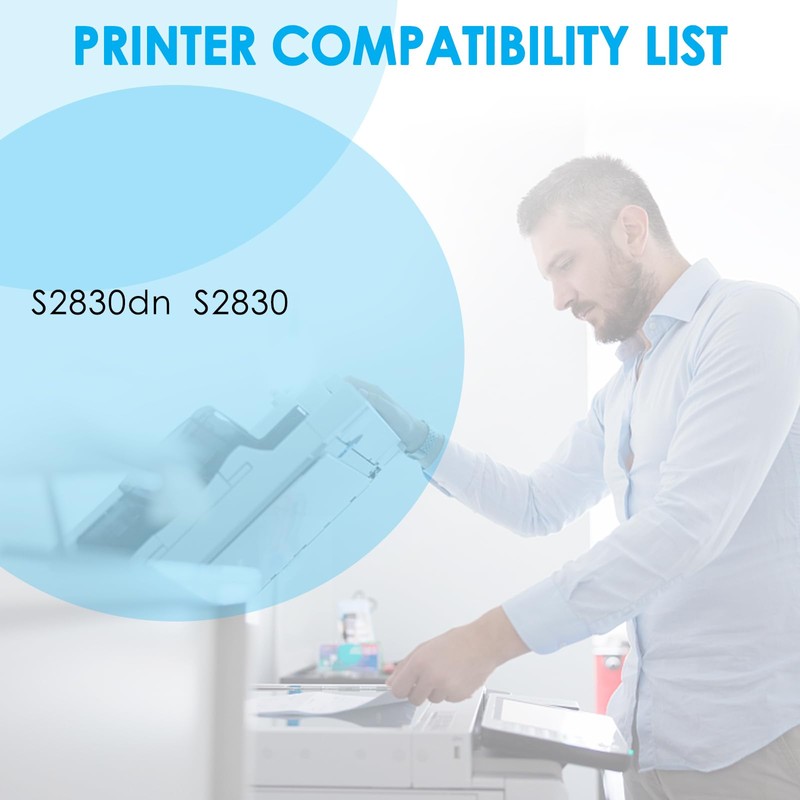 LeciRoba Compatible S2830dn S2830 High Capacity Black Toner Cartridge Replacement