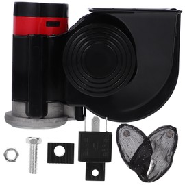 Alipis Electric Air Horn for Trucks and Motorcycles Loud Dual Tone Car Horn with Stylish Design Quick Installation Durable Manganese and Construction