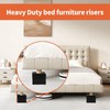 JONHWI Bed Risers, Furniture Raise Blocks, 3 inch Stilts Heavy