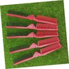 Beavorty 5pcs Red Folding Hair Comb Portable Anti-static Double-sided Hair
