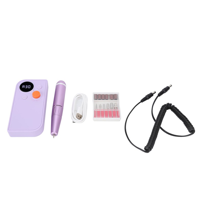 Electric Nail Drill 30000RPM Portable File Polishing Tool Manicure Pedicure