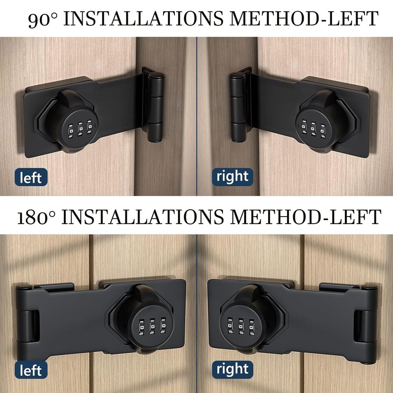 Yuaiosn Letter Box Combination Lock, Password Letter Box Lock, Cam