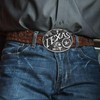 BBOTEN Western Belt Buckle for Men Women, Taxas Longhorn Bull