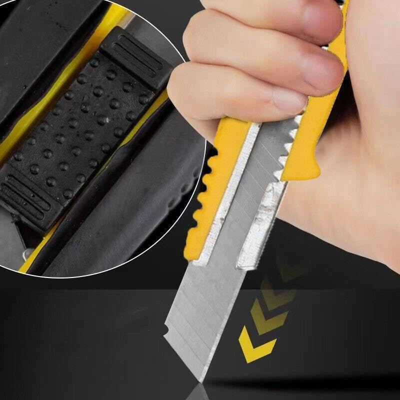 Heavy Duty Box Cutter Pack Snap Off Retractable Blade Long