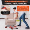 Furniture Lifter Tool & Furniture Moving Sliders Set 360° Rotating