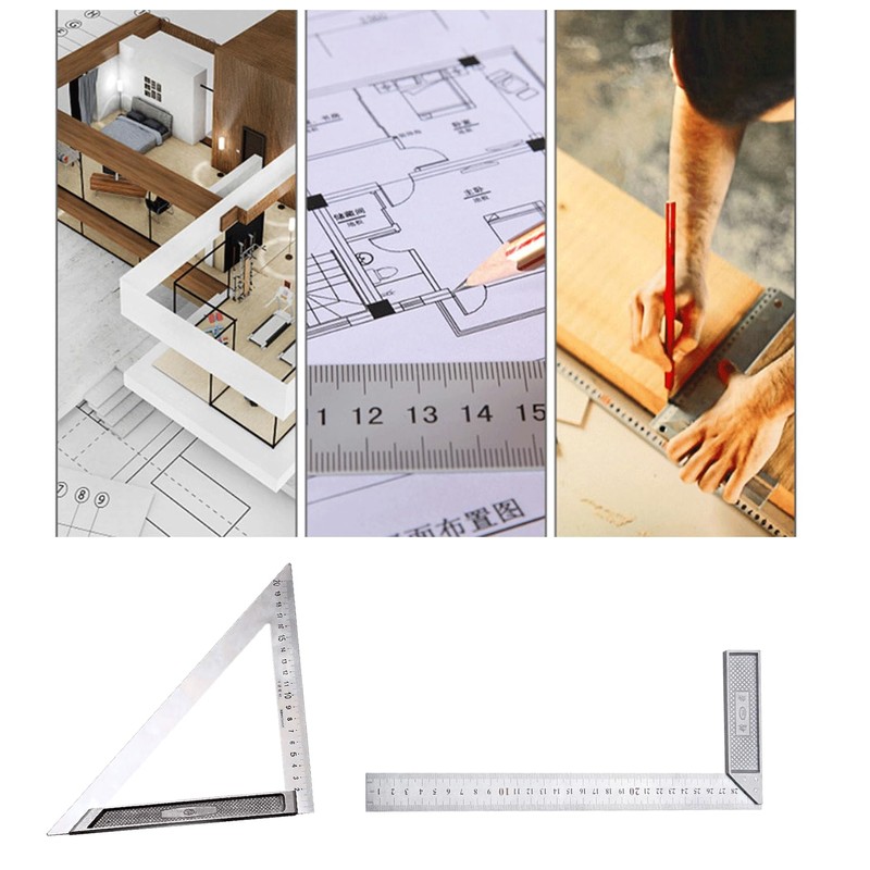 LNGJIN 45 90 Degree Angle Try Square, 200 mm &