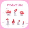 Sopopal Little Mushrooms Figurines, 7 Pcs Cute Mushroom Decor Crafts