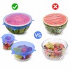 6pcs Reusable Silicone Stretch Lids, Six-piece Set Of Silicone Fresh-keeping