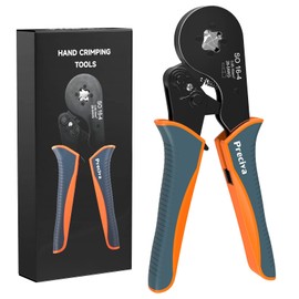 Wire Ferrule Crimping Tool, Preciva Square Jaw Wire Crimping Pliers AWG 28-5 Self-Adjustable Ratchat Ferrule Terminals Crimper for Wire Terminals Cables End-sleeves