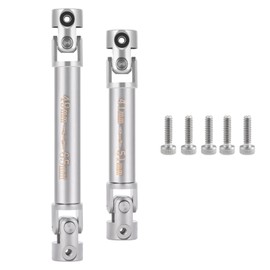 MORFUM Ascent 18 Stainless Steel Center Drive Shafts Front and Rear Drive Shaft for Redcat Ascent-18 1/18 RC Crawler Upgrades Parts, 2PCS, Silver