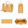 TeeYee Women's Medium Handbag Canvas Shoulder Bag Shopper Multi Compartments
