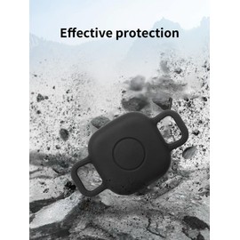 2 Pack for Tile by Life360 Mate (2024) Bluetooth Tracker Case,Shockproof, BOVUGAC Collar Model with 2 cm Cut-Out Silicone Case Cover for Tile Mate (2024) for Pets-Black