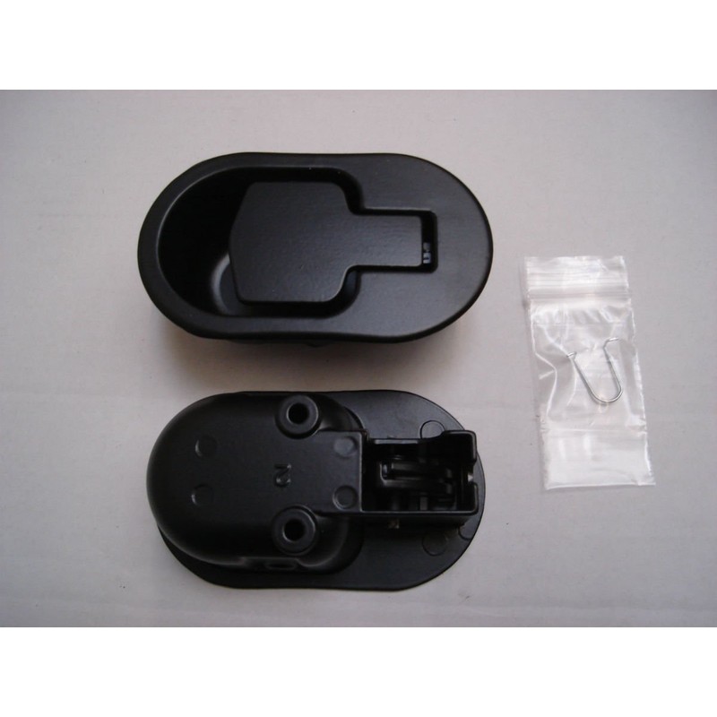 2 X BLACK METAL ALLOY REPLACEMENT HANDLES FOR RECLINER CHAIRS